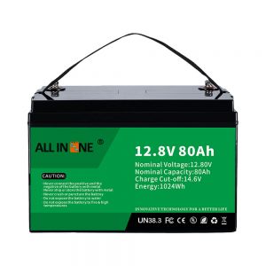 Populiariausia švino rūgšties pakaitinė saulės RV jūrų LiFePO4 12V 80Ah ličio baterija