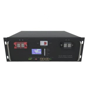 6000 ciklų 48V 100Ah 5Kwh RS48 LiFePo4 saulės baterija su 5U spintele