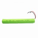 NiMH įkraunama baterija SC 3600mAH 4,8 V